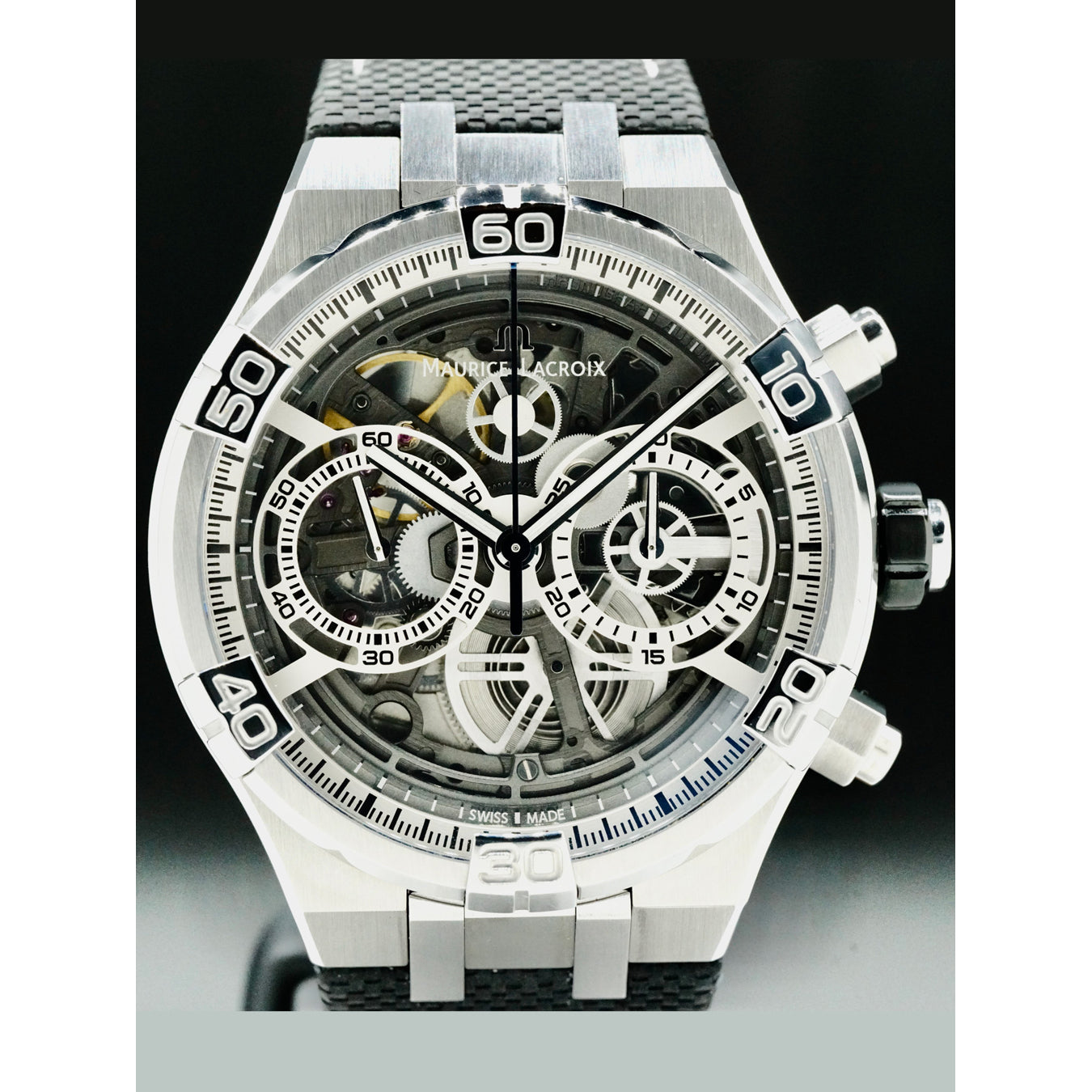 Maurice Lacroix AI6098-SS001-090-1 Aikon Chronograph Skeleton