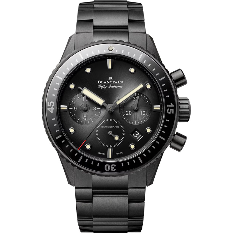 Blancpain 5200 0130 01S Fifty Fathoms Bathyscaphe Chronograph Flyback Black Dial