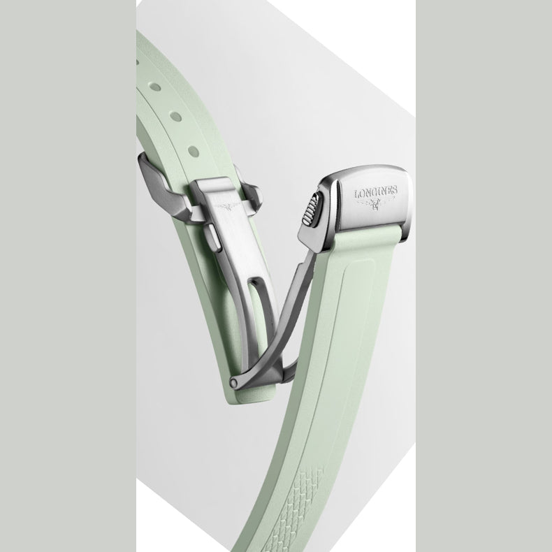 Longines L3.430.4.02.9 Conquest Sunray Green Dial on Strap