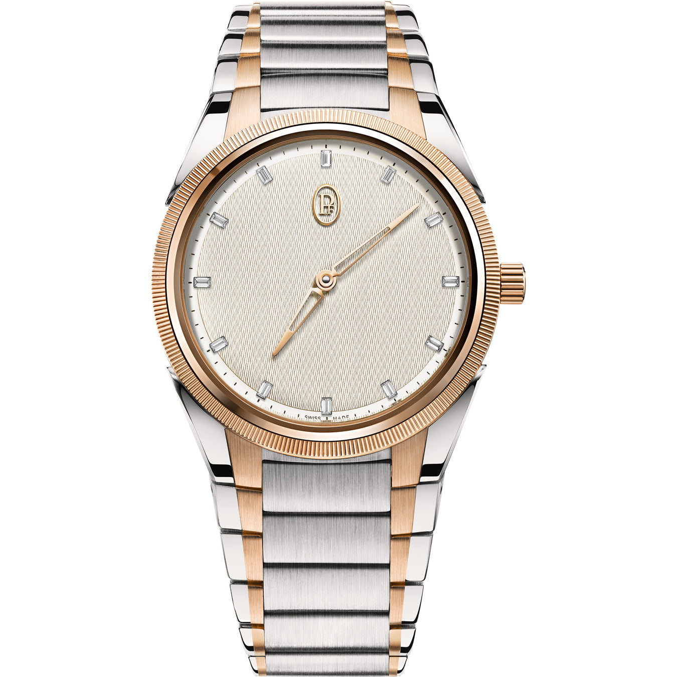 Parmigiani Fleurier Tonda PF 36mm Steel and Gold White Citrine Dial PFC804-1020004-100182