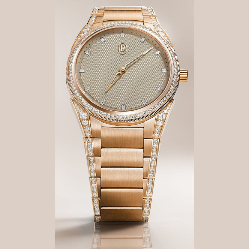Parmigiani Fleurier Tonda PF 36mm Rose Gold Set Sand Gold Dial PFC804-2120002-210182