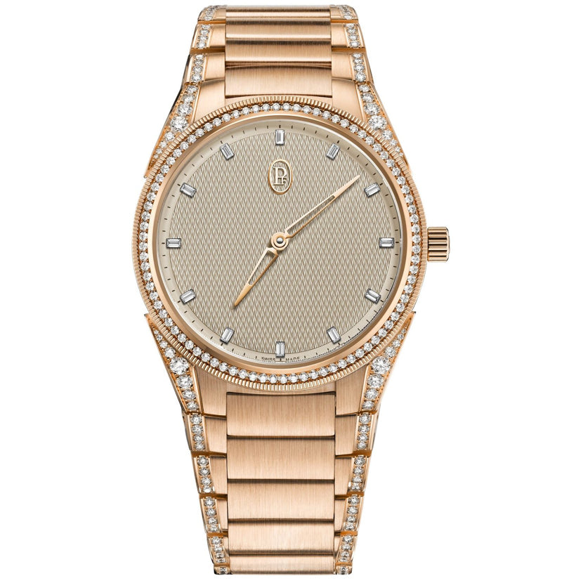 Parmigiani Fleurier Tonda PF 36mm Rose Gold Set Sand Gold Dial PFC804-2120002-210182
