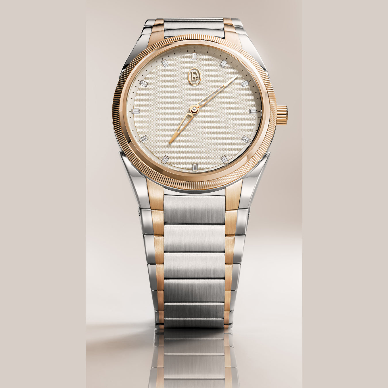 Parmigiani Fleurier Tonda PF 36mm Steel and Gold White Citrine Dial PFC804-1020004-100182