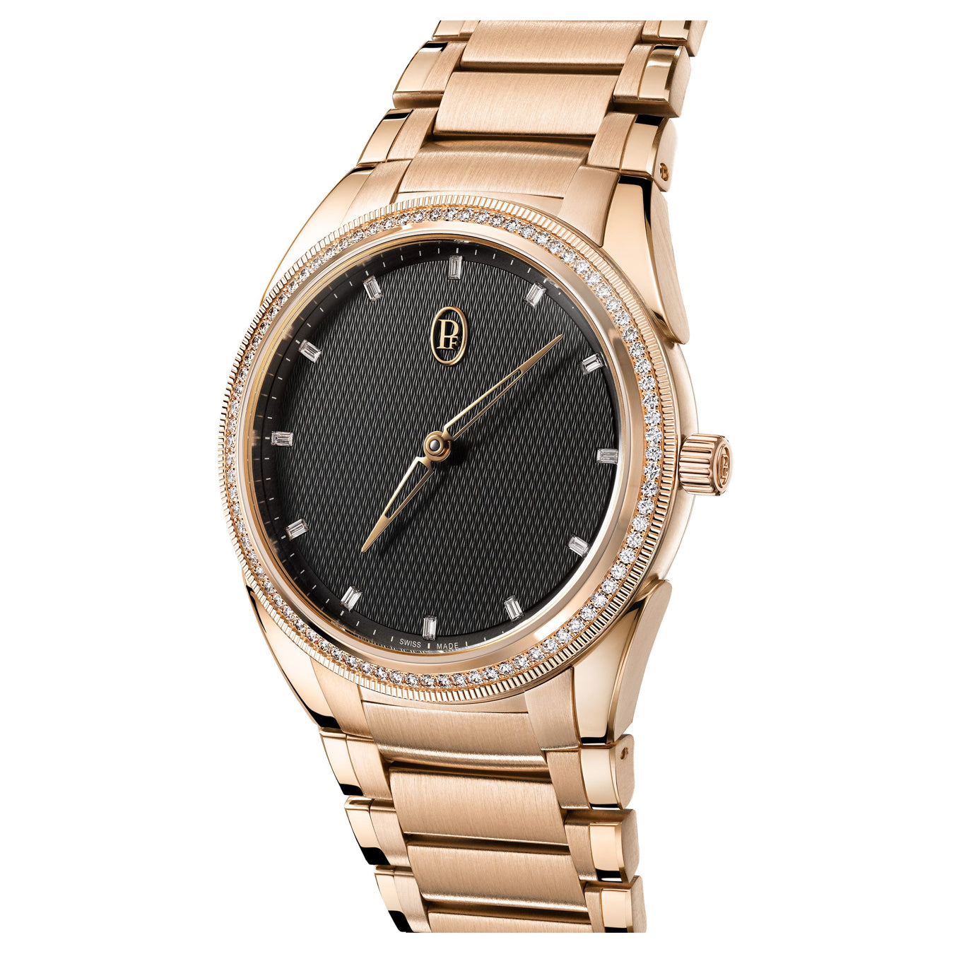 Parmigiani Fleurier Tonda PF 36mm Rose Gold Set Warm Grey Dial PFC804-2120001-200182