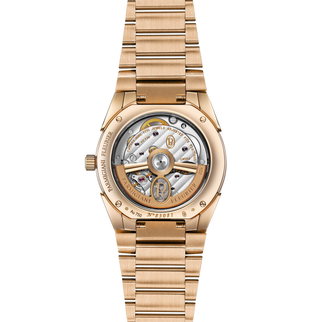 Parmigiani Fleurier Tonda PF 36mm Rose Gold Set Warm Grey Dial PFC804-2120001-200182