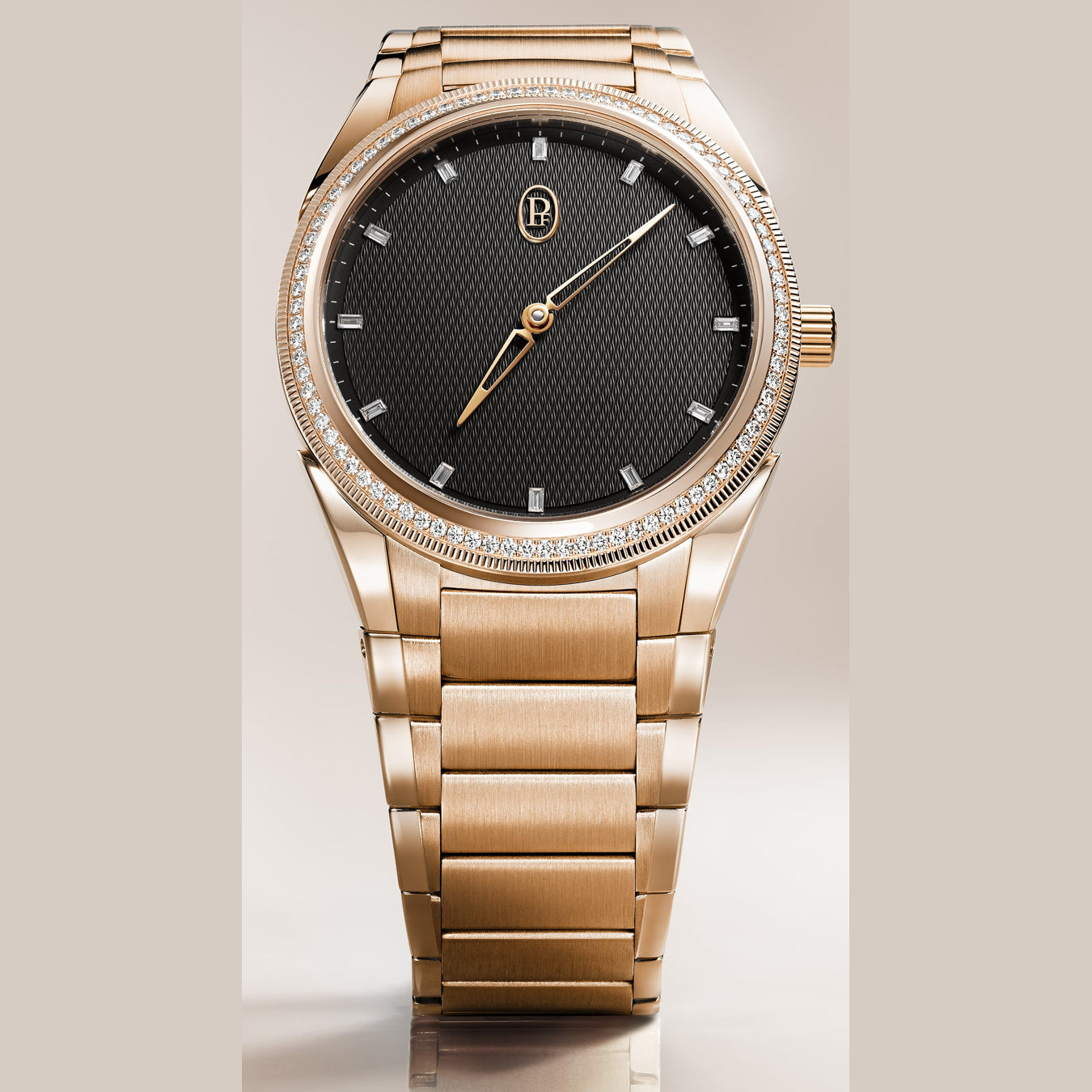 Parmigiani Fleurier Tonda PF 36mm Rose Gold Set Warm Grey Dial PFC804-2120001-200182