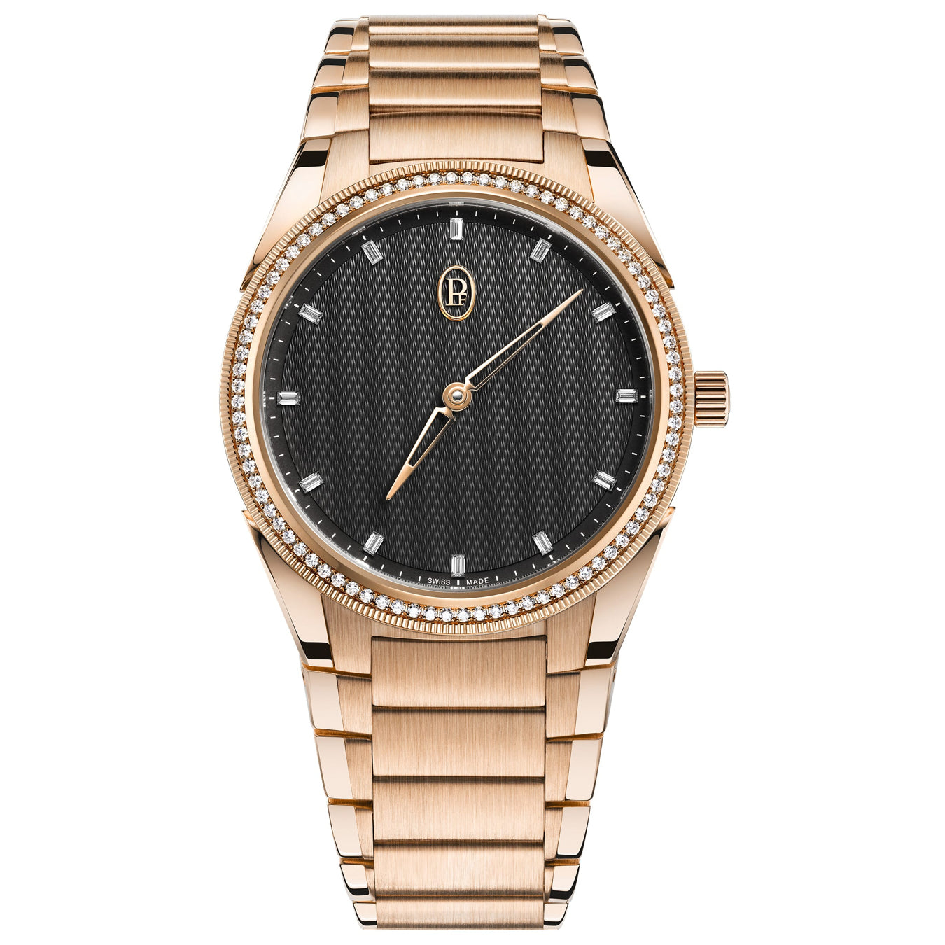 Parmigiani Fleurier Tonda PF 36mm Rose Gold Set Warm Grey Dial PFC804-2120001-200182
