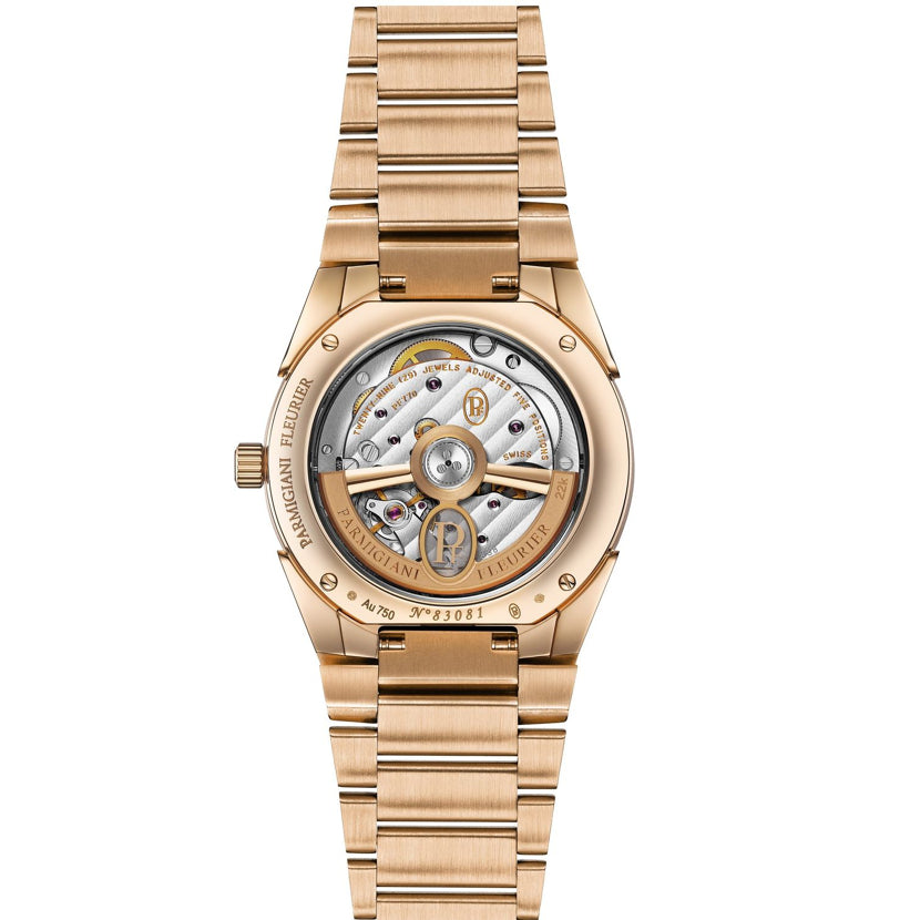 Parmigiani Fleurier Tonda PF 36mm Rose Gold Set Sand Gold Dial PFC804-2120002-210182