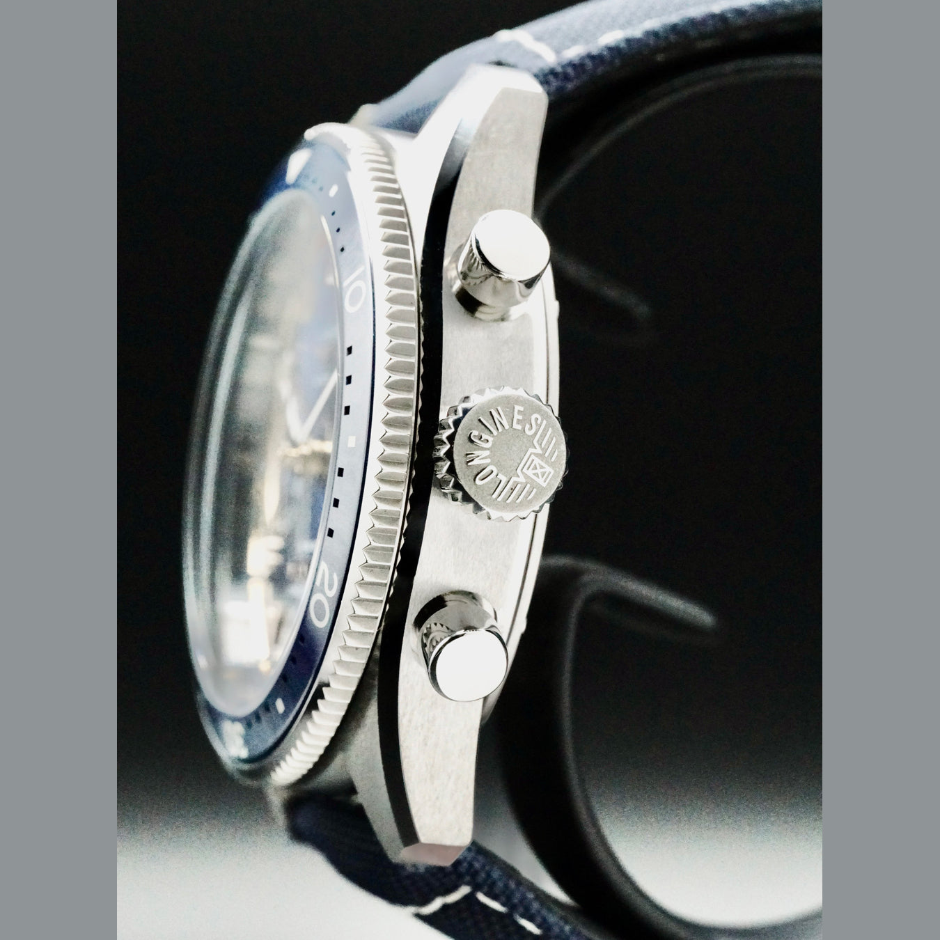 Longines L3.821.4.93.2 Spirit Flyback Blue Dial on Strap