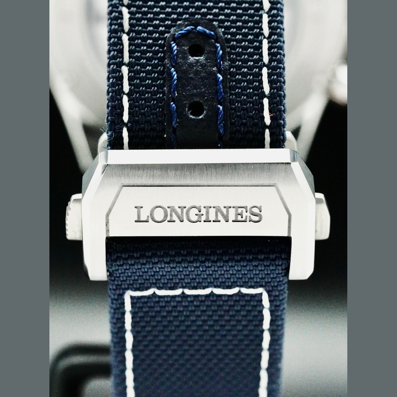 Longines L3.821.4.93.2 Spirit Flyback Blue Dial on Strap