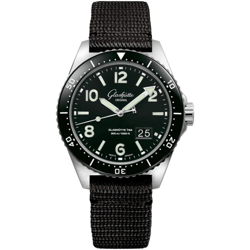Glashütte Original 1-36-13-01-80-05 SeaQ Panorama Date Black Dial