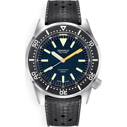 Squale 1521 Militare Polished Steel on Strap