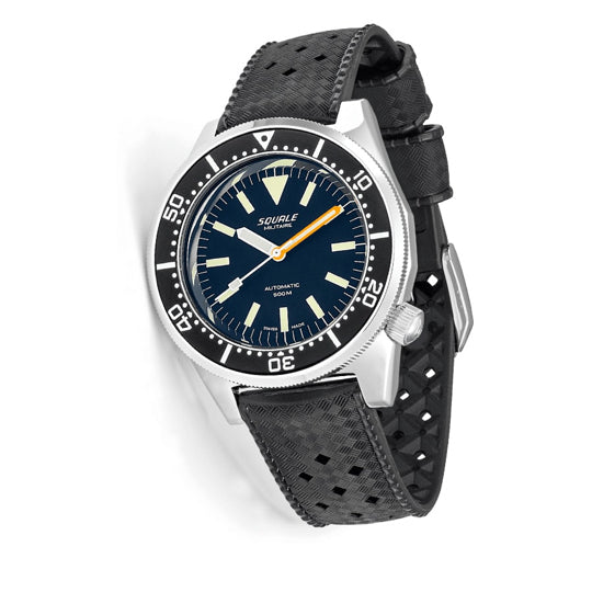 Squale 1521 Militare Polished Steel on Strap