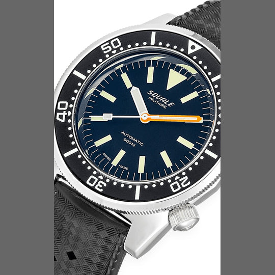 Squale 1521 Militare Polished Steel on Strap