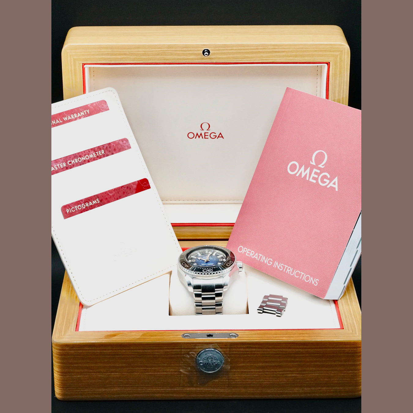 Omega 215.30.46.21.03.001 Seamaster Planet Ocean 6000m Ultra Deep Blue Dial 45.5mm on Bracelet