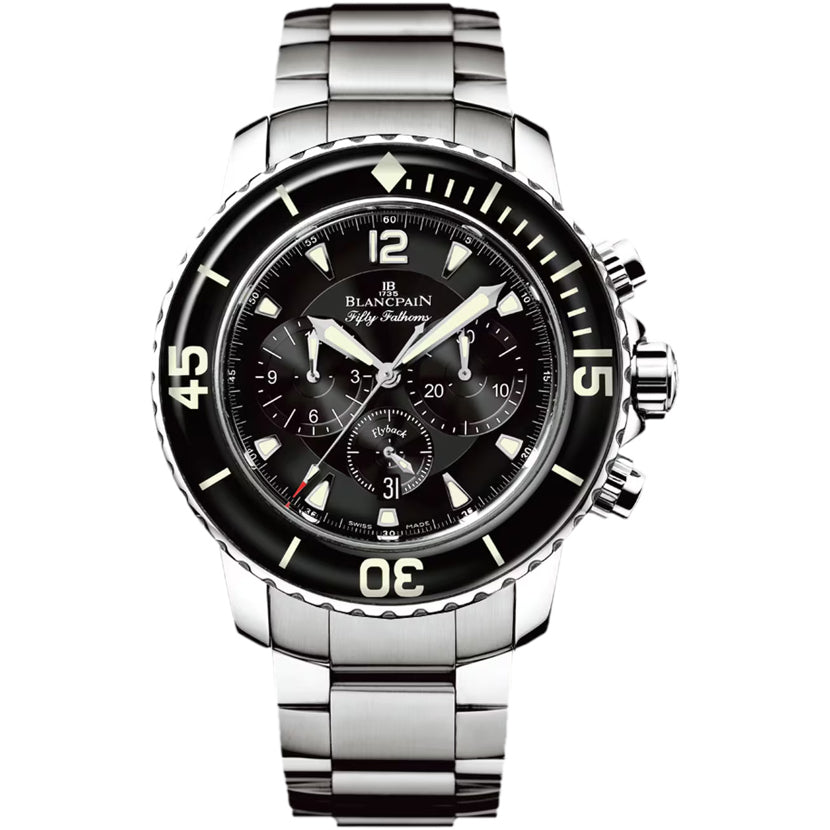Blancpain Flyback Chronograph Fifty Fathoms On Stainless Steel Bracelet 5085F 1130 71