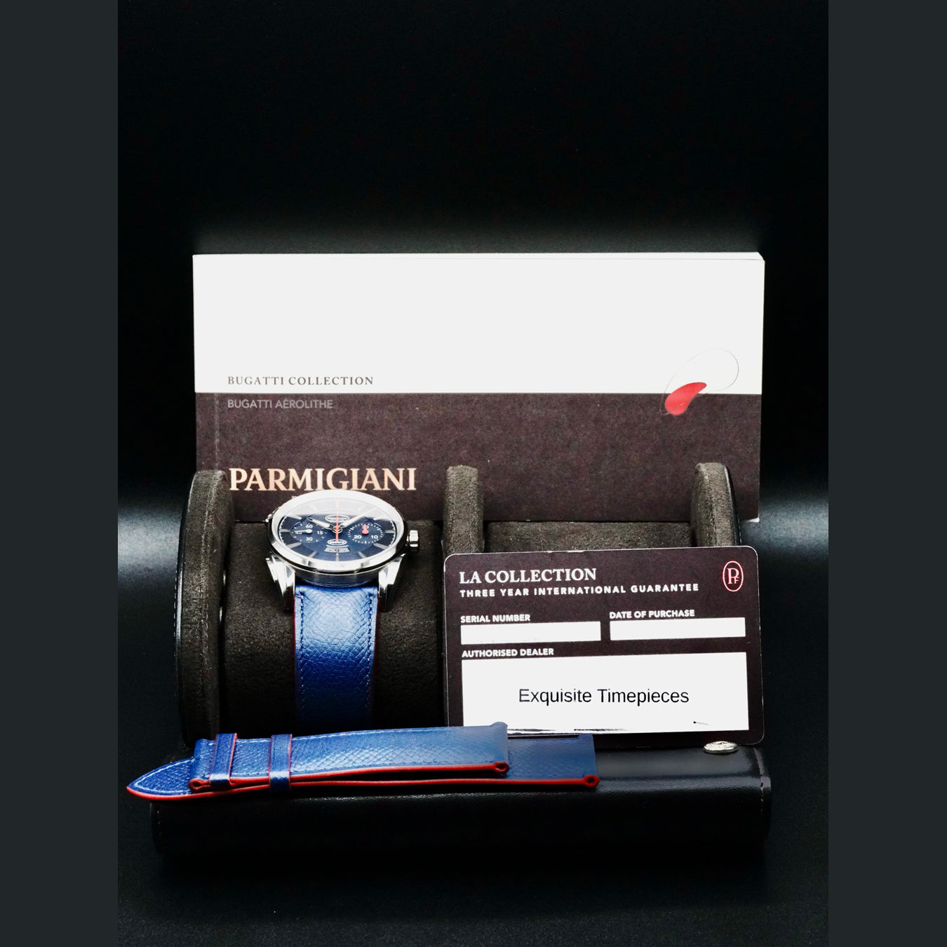 Parmigiani Fleurier PFC329-3400600-HE3132 Bugatti Aerolithe Titane White Gold Abyss