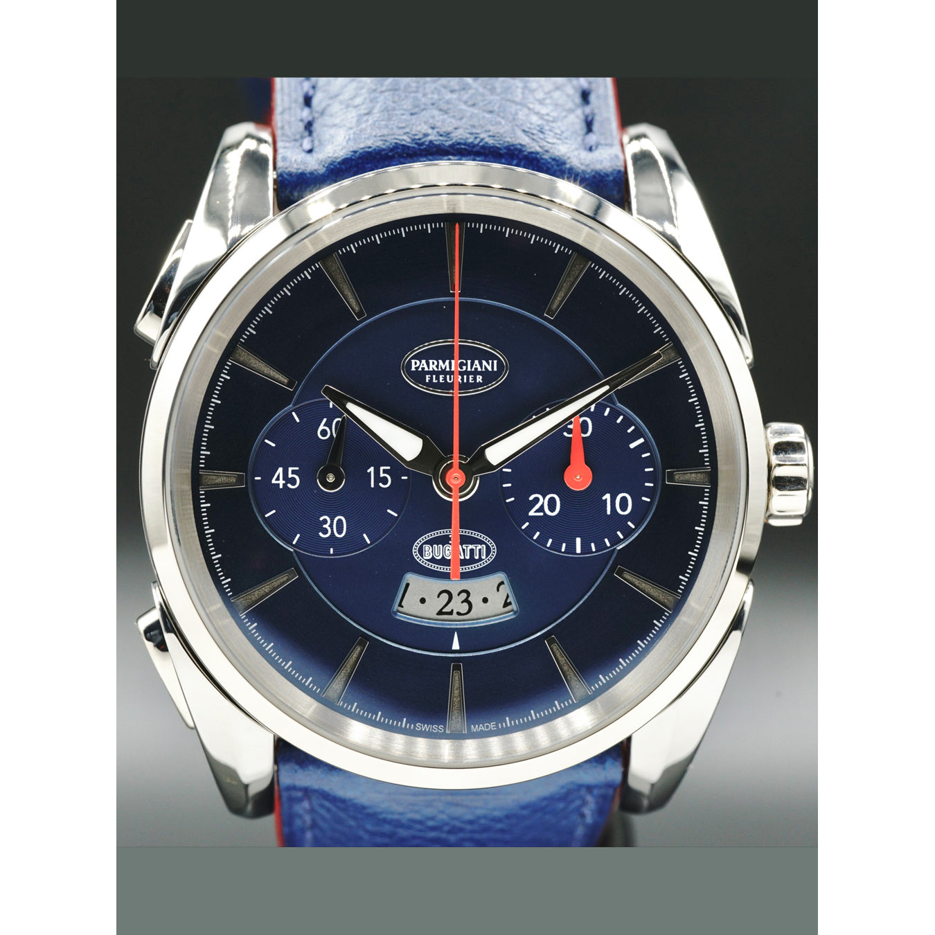 Parmigiani Fleurier PFC329-3400600-HE3132 Bugatti Aerolithe Titane White Gold Abyss