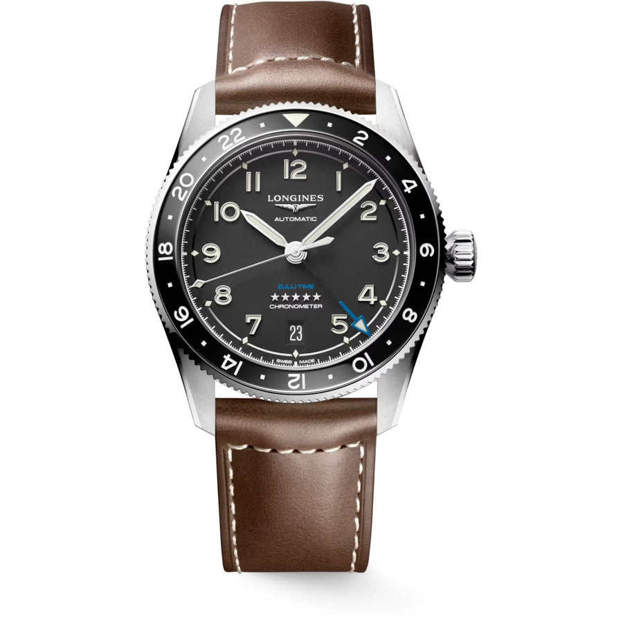 Longines L3.802.4.53.2 Spirit Zulu Time 39mm