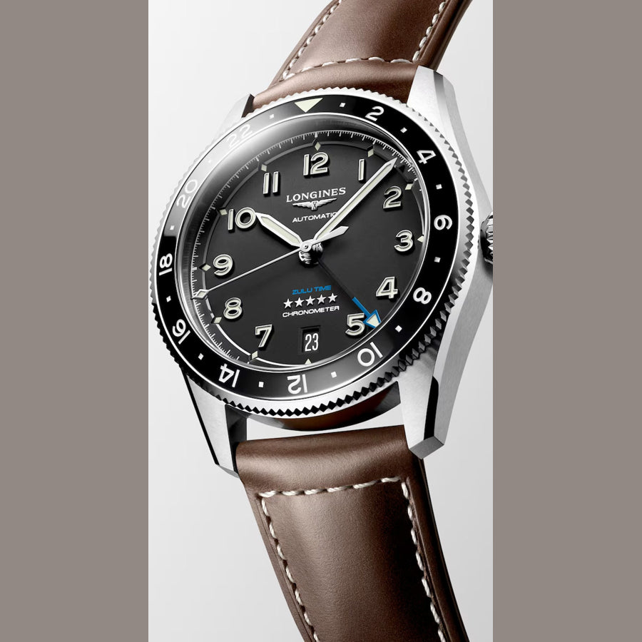 Longines L3.802.4.53.2 Spirit Zulu Time 39mm