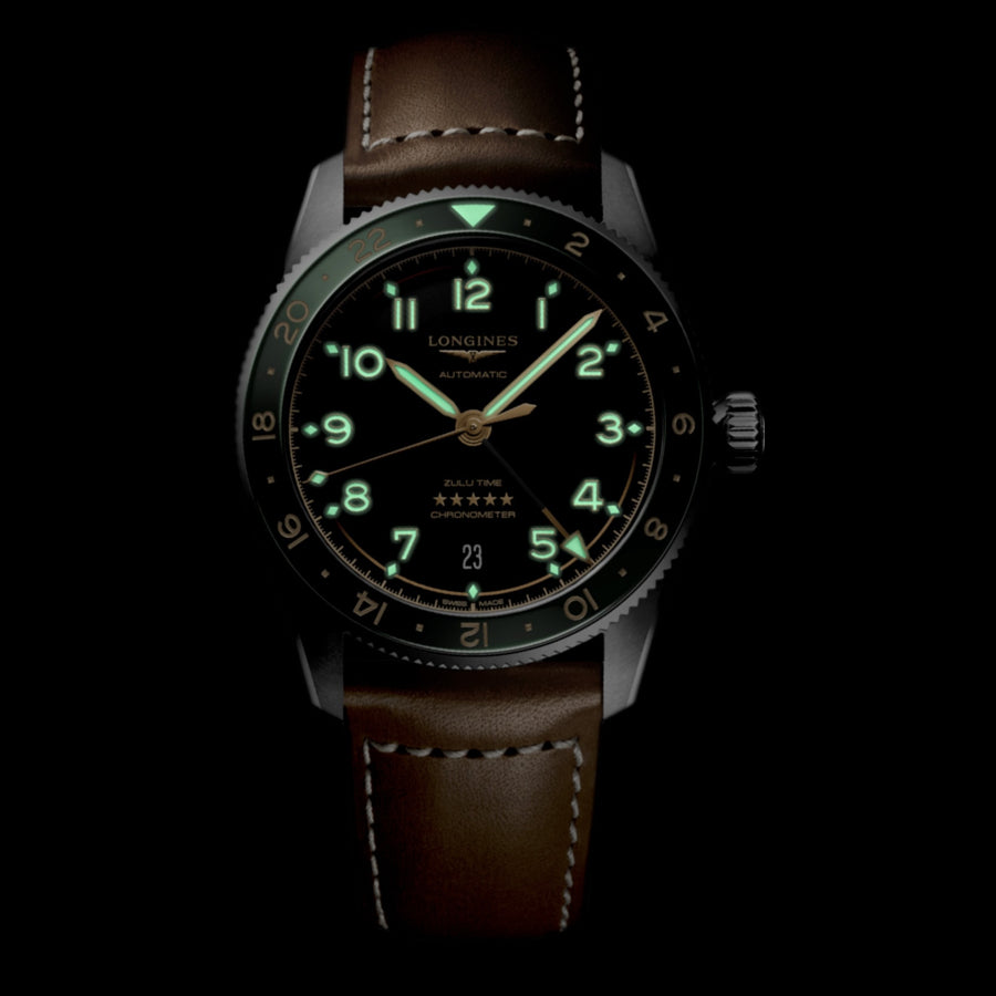 Longines L3.802.4.63.2 Spirit Zulu Time 39mm