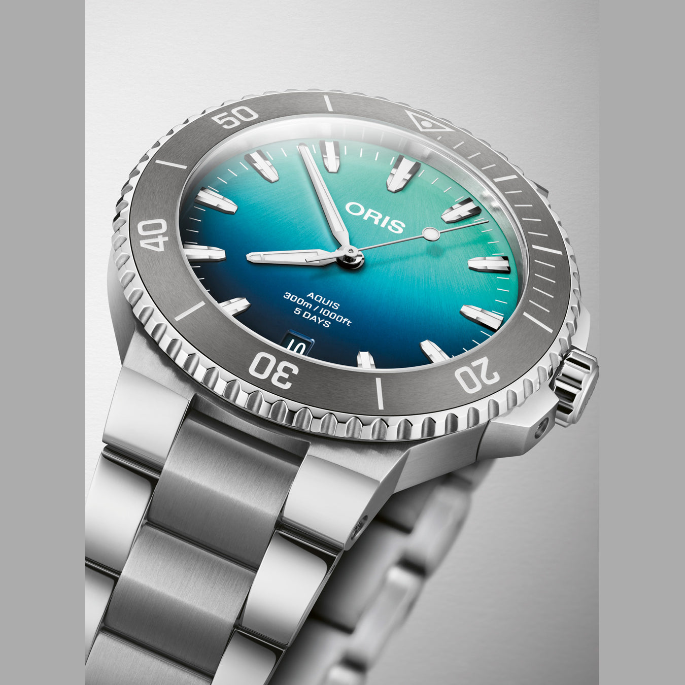 Oris 01 400 7790 4185-Set Aquis Great Barrier Reef Limited Edition IV Blue