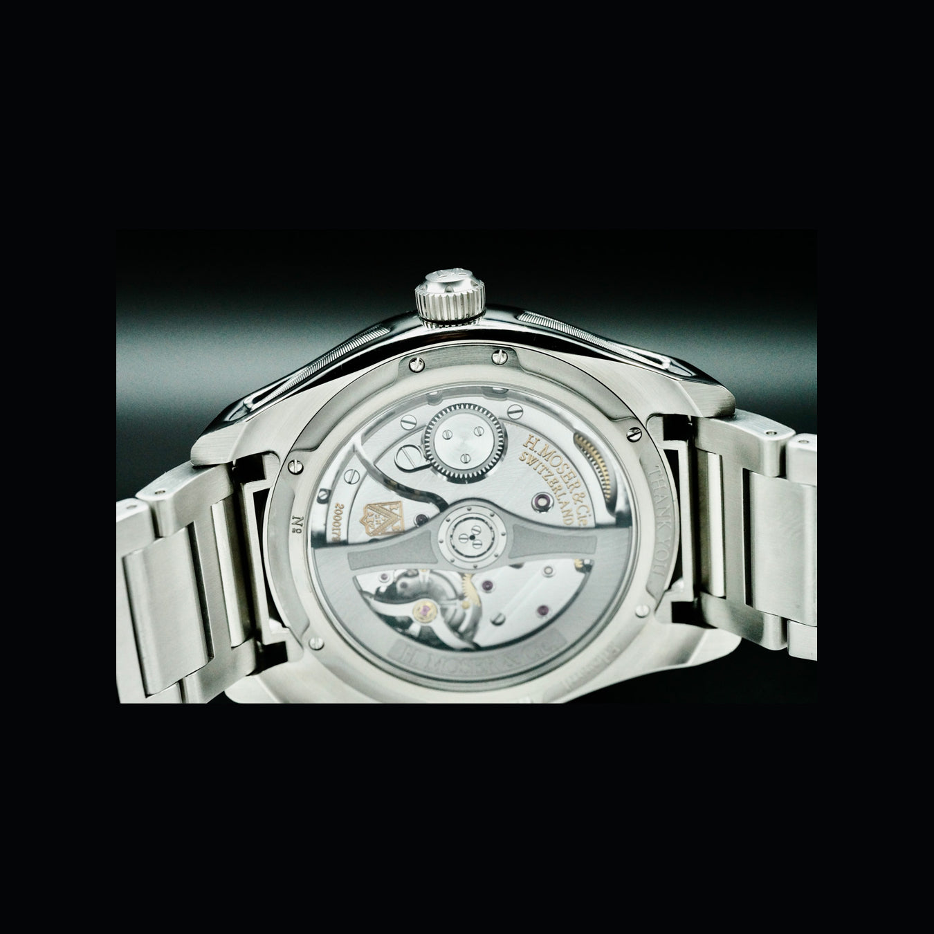 H. Moser & Cie. 3200-1202 Pioneer  Centre Seconds Green