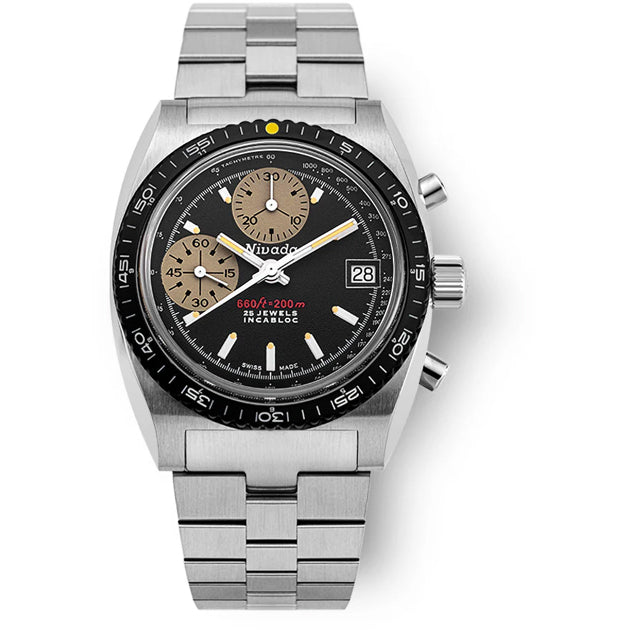 Nivada Grenchen 77001A45 Chronosport Cream Luminova Automatic 38mm