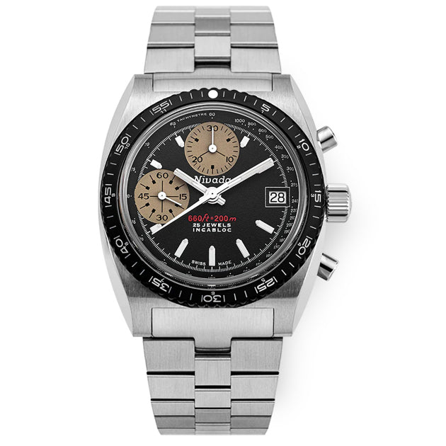 Nivada Grenchen 77002A45 Chronosport White Luminova Automatic 38mm