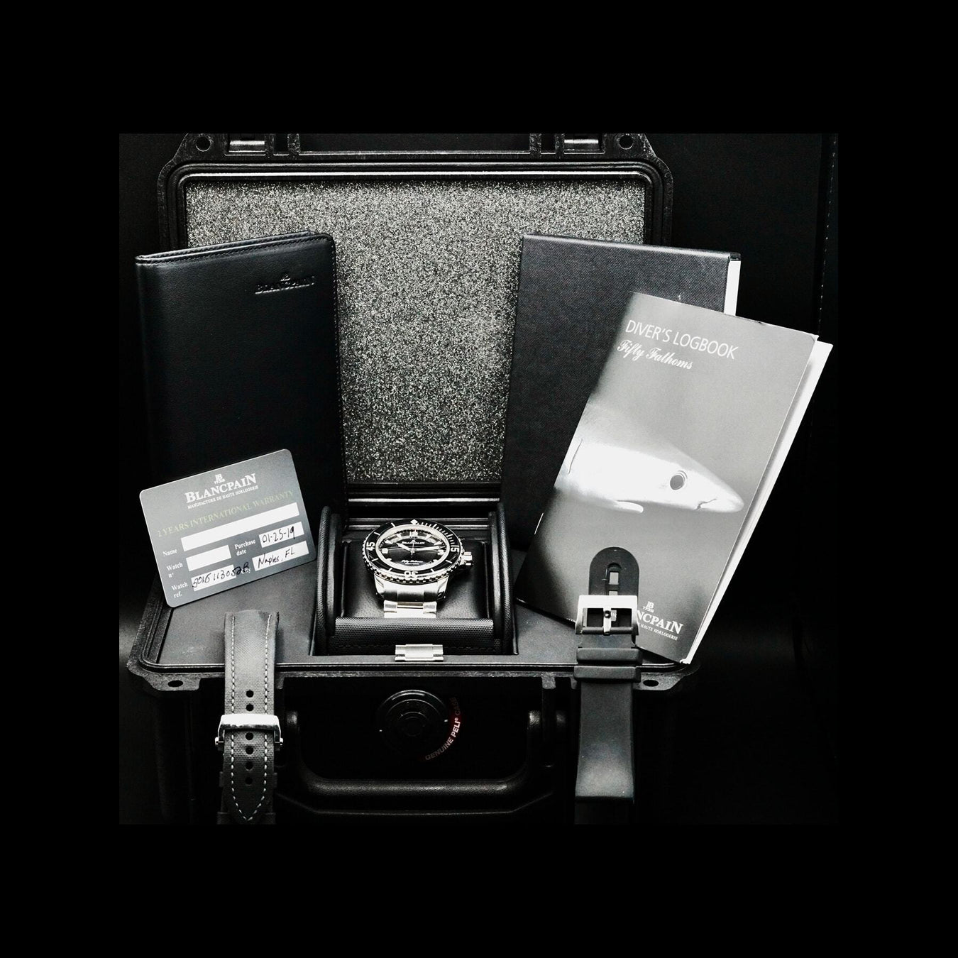 Blancpain 5015 1130 52A Fifty Fathoms Steel Black Dial