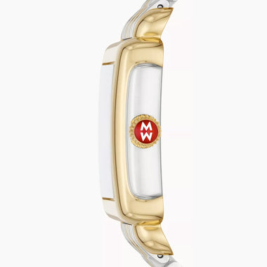 Michele Deco Madison Mid Two-Tone 18K Gold Diamond Dial Watch MWW06G000013