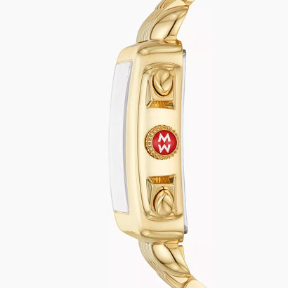 Michele Deco 18k Gold Diamond Dial Watch MWW06A000780