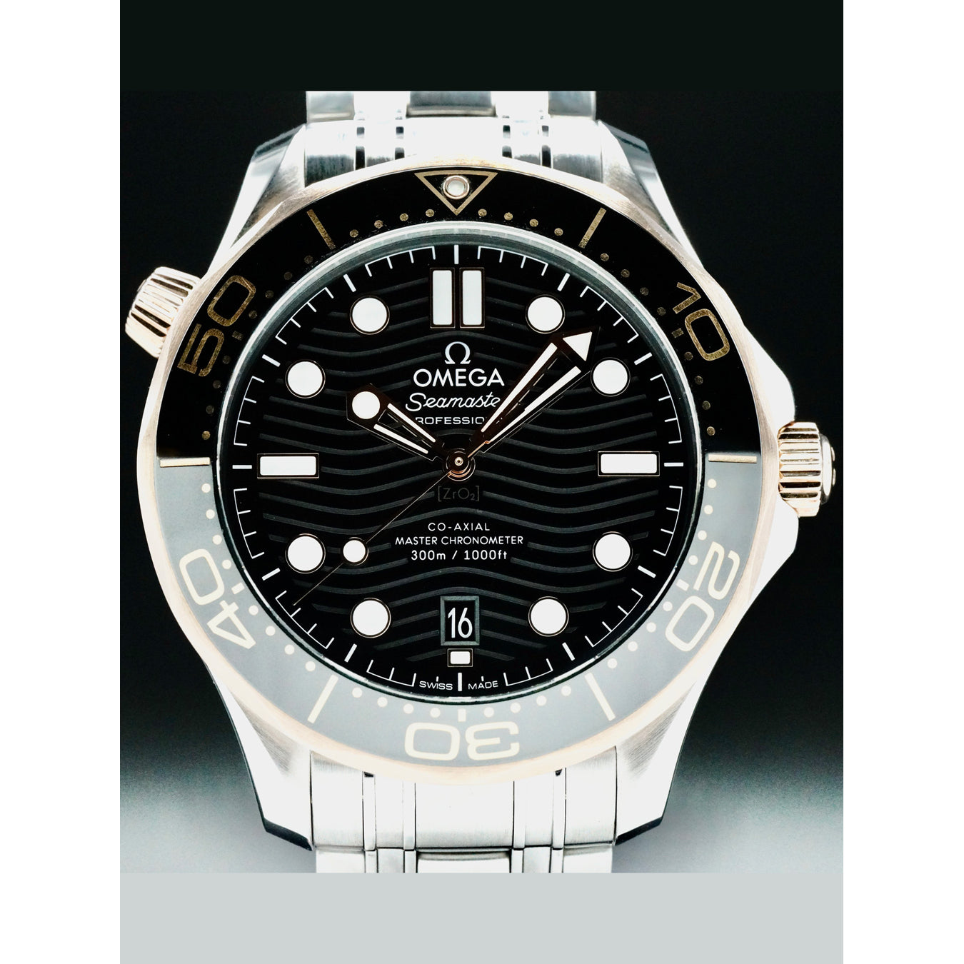 Omega 210.22.42.20.01.002 Seamaster Diver 300M Co-Axial Master Chronometer Sedna Gold