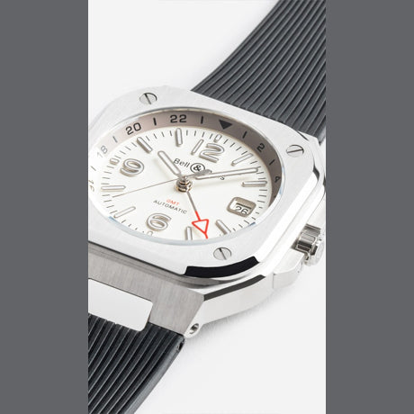 Bell & Ross BR05 GMT White Steel BR05G-SI-ST/SRB