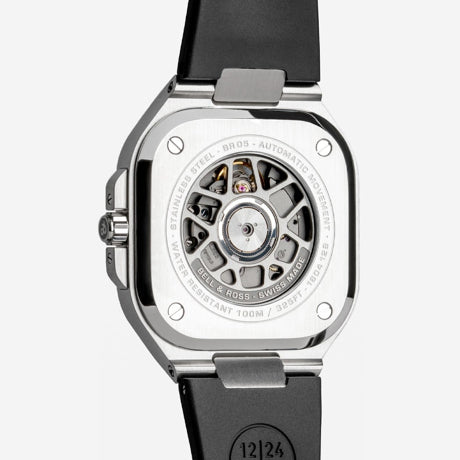 Bell & Ross BR05 GMT White Steel BR05G-SI-ST/SRB