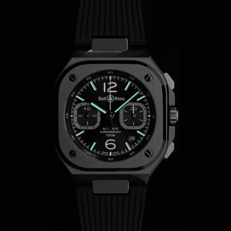 Bell & Ross BR05 Chrono Black Steel BR05C-BLC-ST/SRB