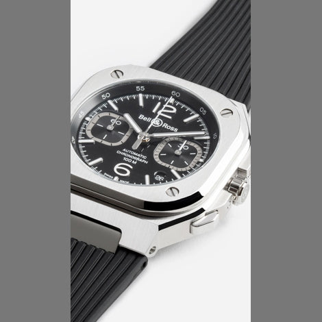 Bell & Ross BR05 Chrono Black Steel BR05C-BLC-ST/SRB