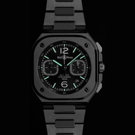 Bell & Ross BR05 Chrono Black Steel BR05C-BLC-ST/SST