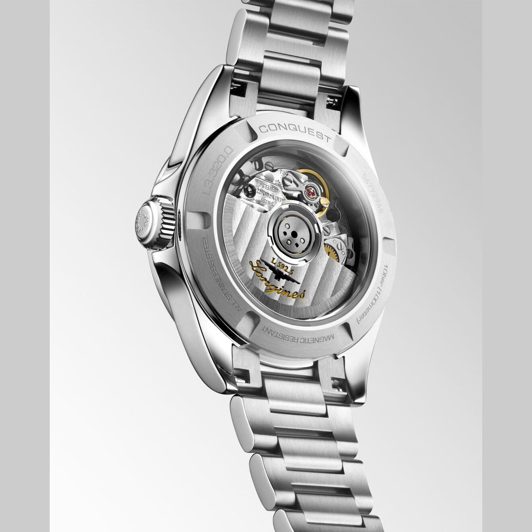 Longines L3.320.0.87.6 Conquest White on Bracelet