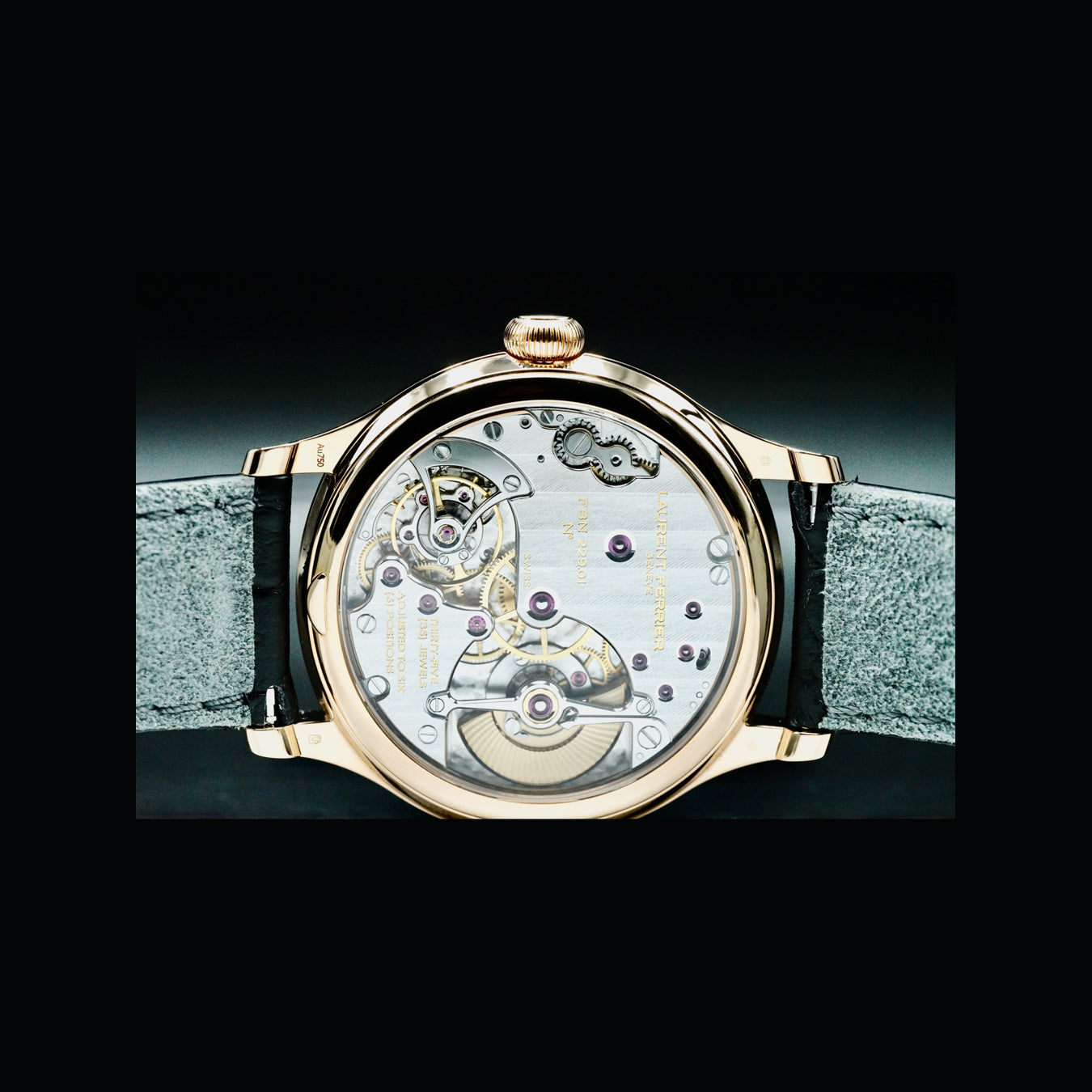 Laurent Ferrier LCF004.R5.AR7.1 Classic Micro Rotor Red Gold Sunburst Slate Grey
