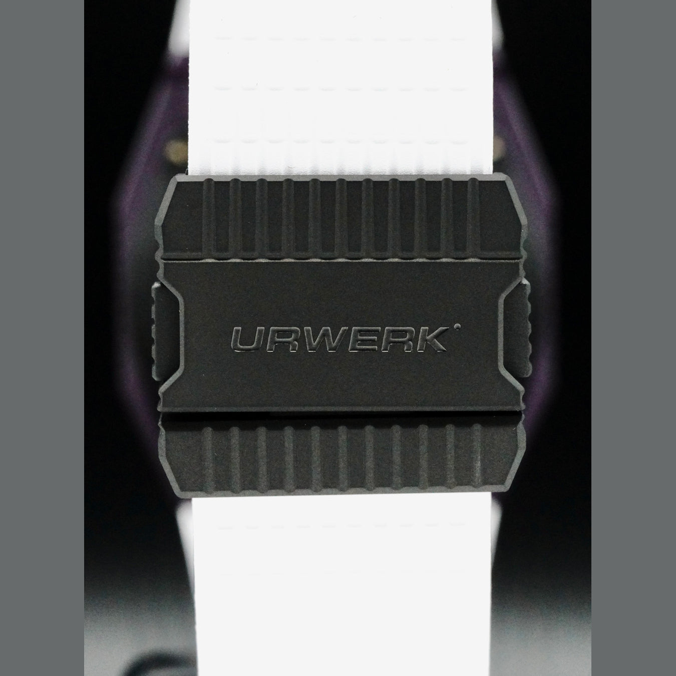 Urwerk UR-100V Violet on White Rubber Strap