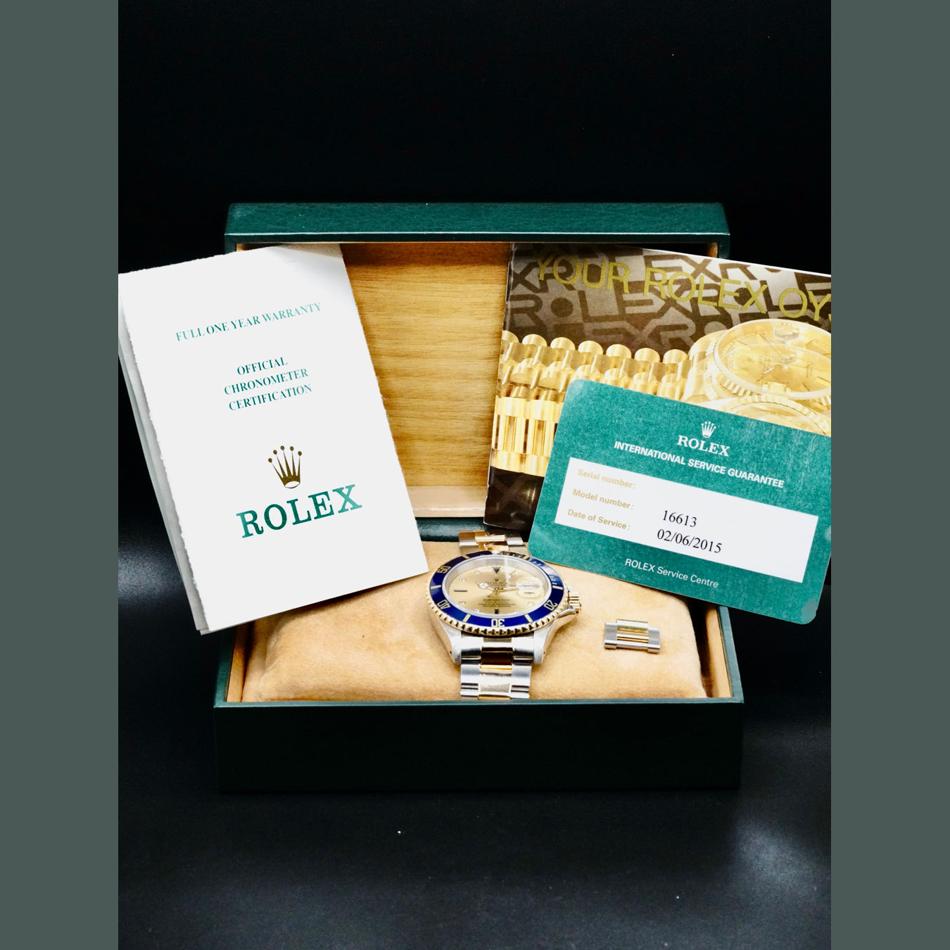 Rolex 16613 Submariner Serti Dial
