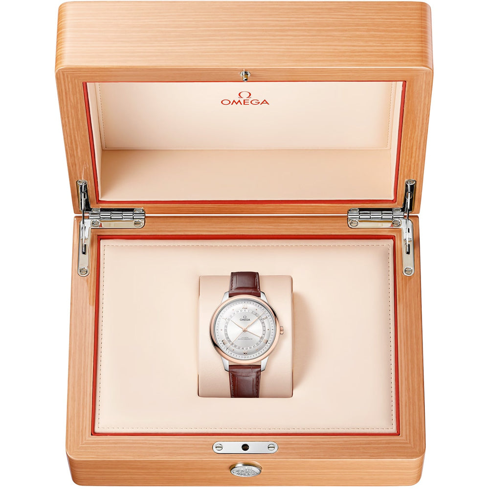 Omega 434.23.42.22.02.001 De Ville Prestige 42mm Steel and Gold on Strap