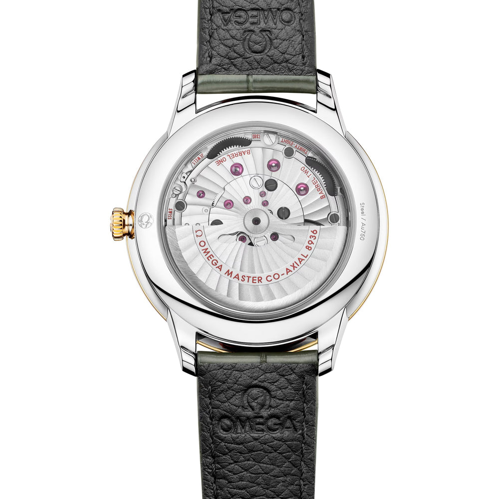 Omega 434.23.42.22.10.001 De Ville Prestige 42mm Steel and Yellow Gold on Strap