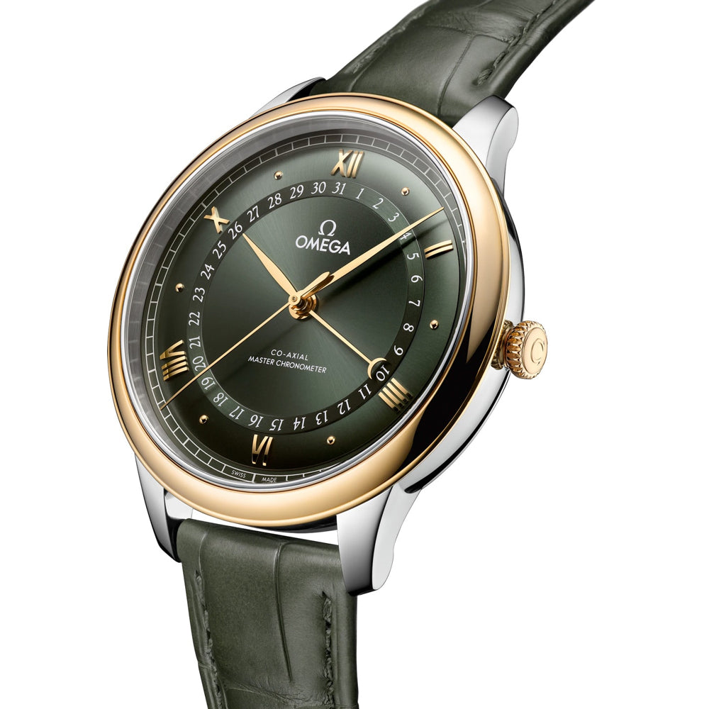Omega 434.23.42.22.10.001 De Ville Prestige 42mm Steel and Yellow Gold on Strap
