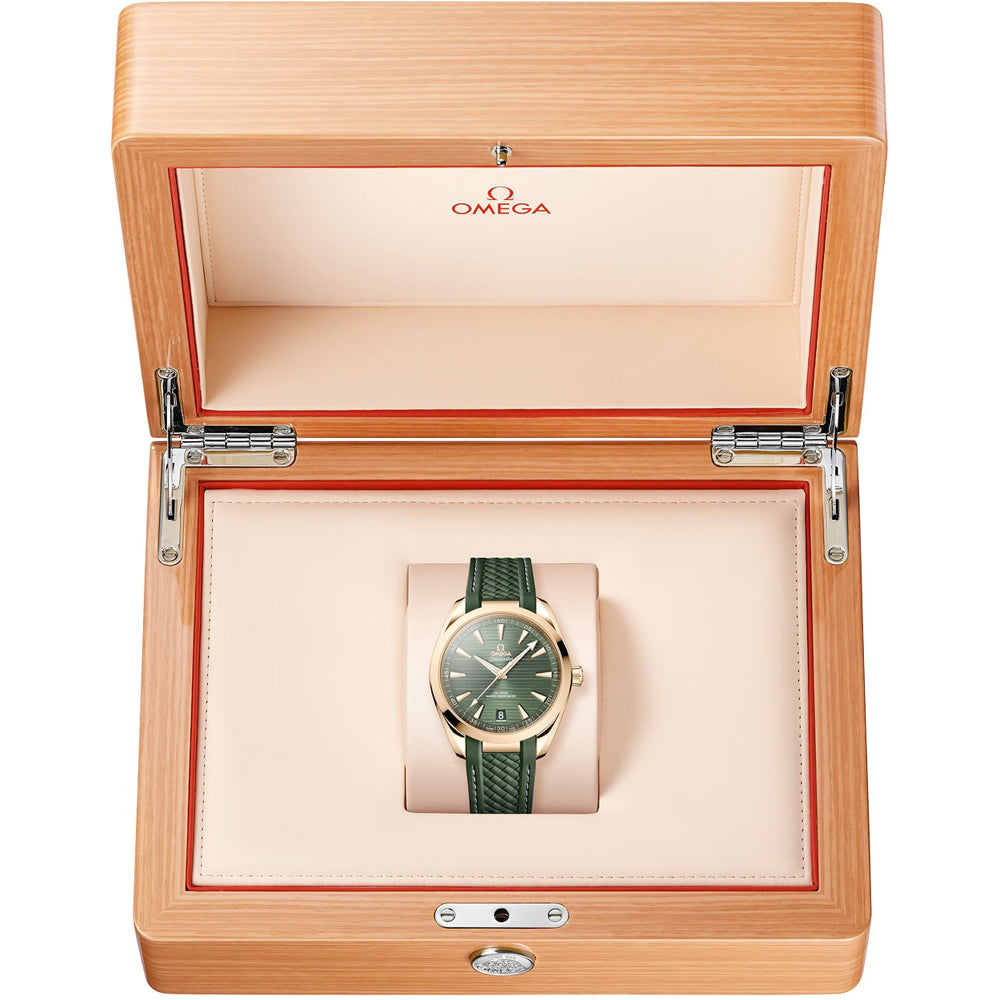 Omega 220.52.41.21.10.001 Seamaster Aqua Terra 150M Green Dial Moonshine Gold on Strap