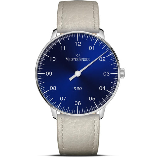 MeisterSinger NES908 Neo Sapphire 36mm Sunburst Blue