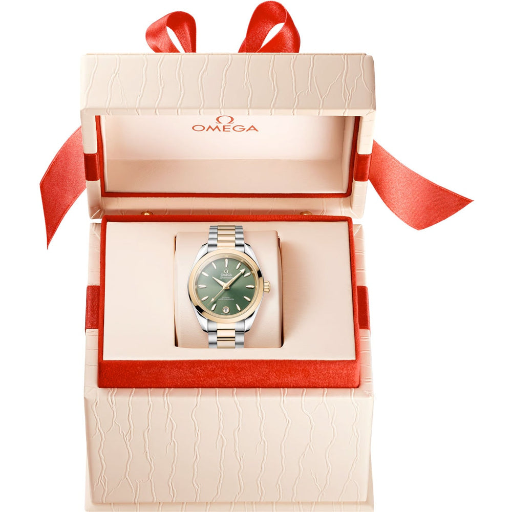 Omega 220.20.34.20.10.002 Seamaster Aqua Terra Shades Steel and Moonshine Gold