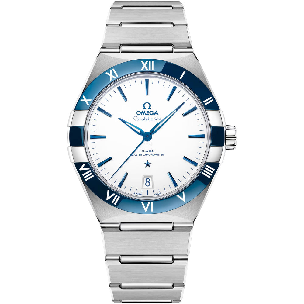 Omega 131.30.41.21.04.001 Constellation 41mm Steel White Dial on Bracelet
