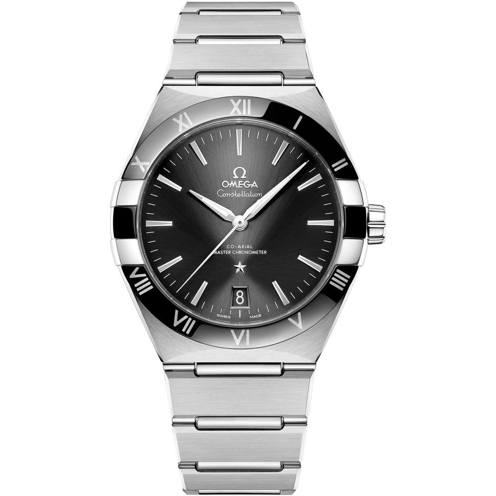 Omega 131.30.41.21.01.001 Constellation 41mm Steel Black Dial on Bracelet